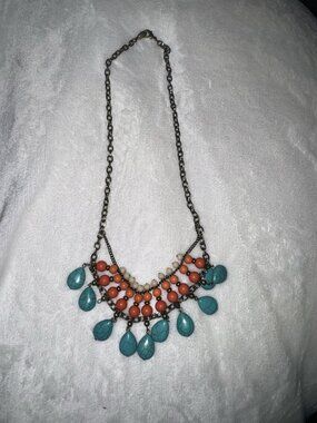 Orange and Green necklace